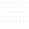 Ellk cute seamless pattern for baby clothes, diapers. Pink and blue cartoons animal on white Royalty Free Stock Photo